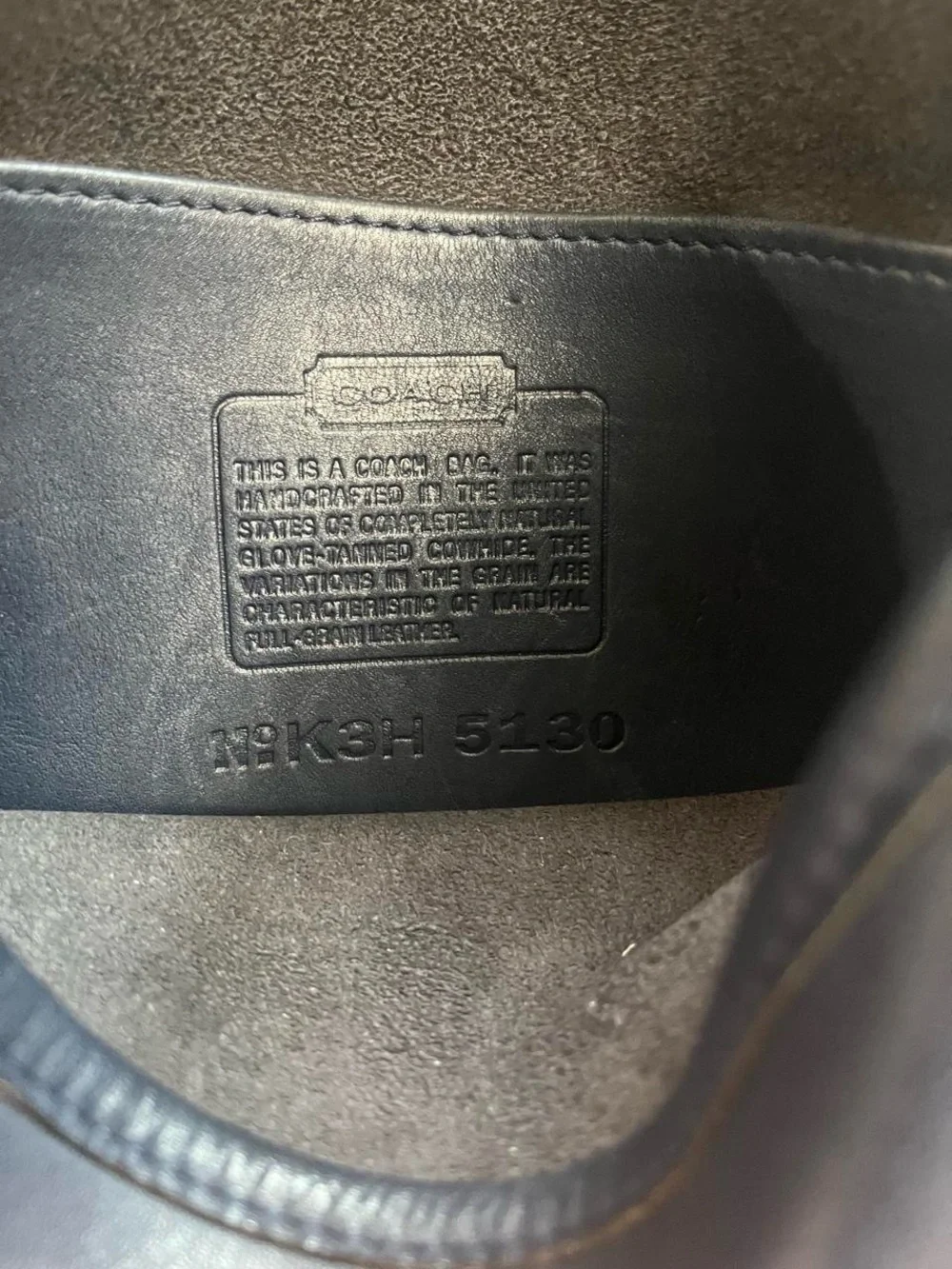 Vintage coach station bag